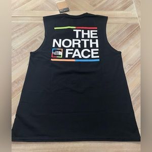 The North Face tank top,big logo in rear of tank.